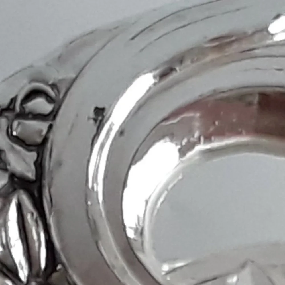 silver heart dish tarnish-resistant, made in Japan